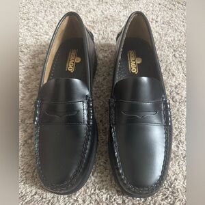 Size 7 mens Sebago Black Dan Polaris Loafers